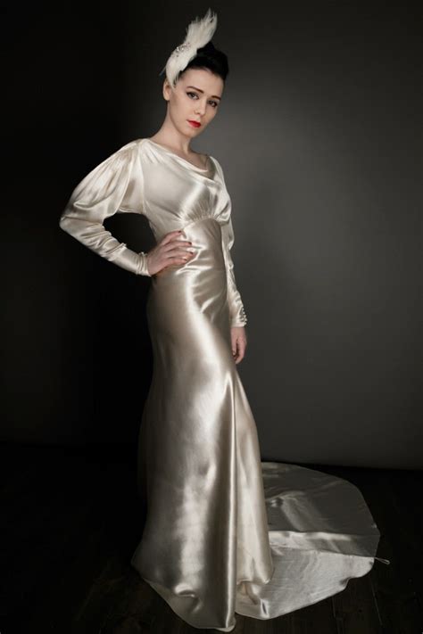 1930 inspired wedding dress|vintage wedding dresses 1930s 1940s.